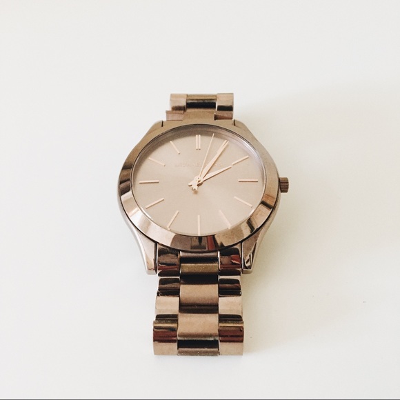 rose gold michael kors watch